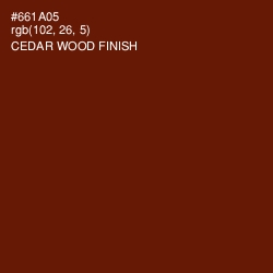 #661A05 - Cedar Wood Finish Color Image